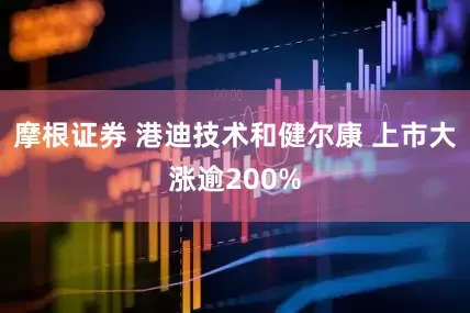 摩根证券 港迪技术和健尔康 上市大涨逾200%